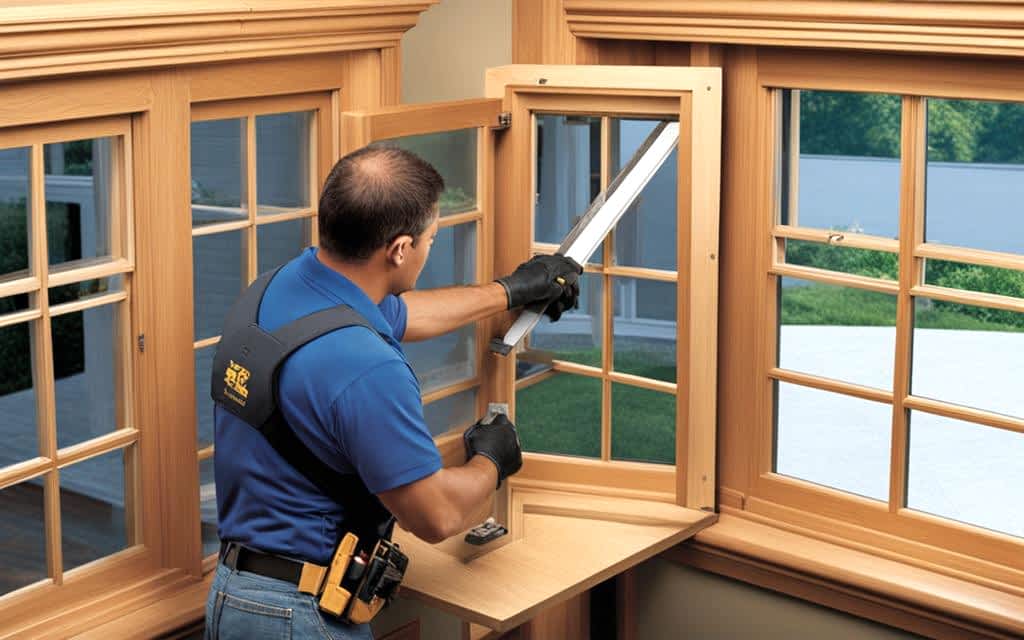Instalador de Ventanas Termopanel aplicando Sellos