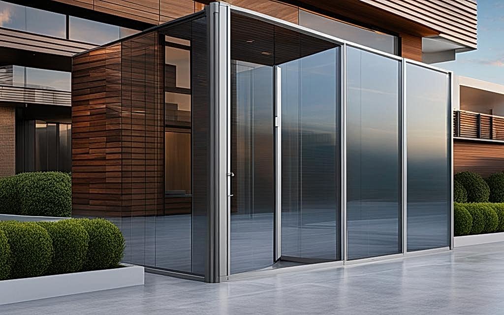 Fachada de Edificio completa de vidrio con sistema termopanel